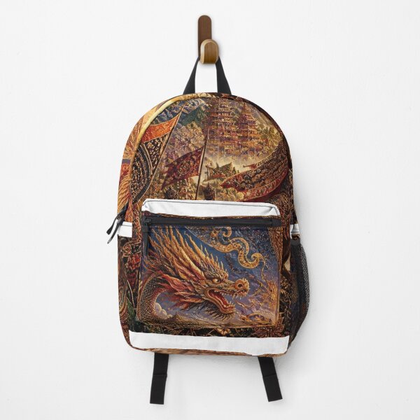 Item preview, Batik del Dragón Dorado Fantasía Tradicional designed and sold by ChotipahArt.