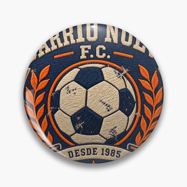 Item preview, Barrio Nuevo FC Vintage Patch Retro Soccer Crest 1985 designed and sold by DriftcoreStudio.