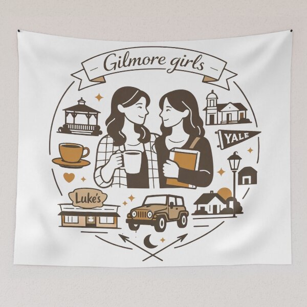 Item preview, Gilmore Girls Icons designed and sold by COFFEEWITHARTS.