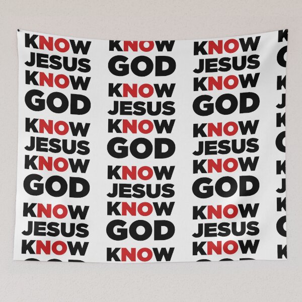 Item preview, Know Peace Know God Christian Faith Typography designed and sold by Christian Word Art.