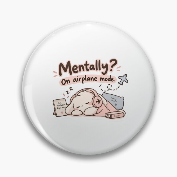 Item preview, Mentally On Airplane Mode  designed and sold by BLOOMVELLE.