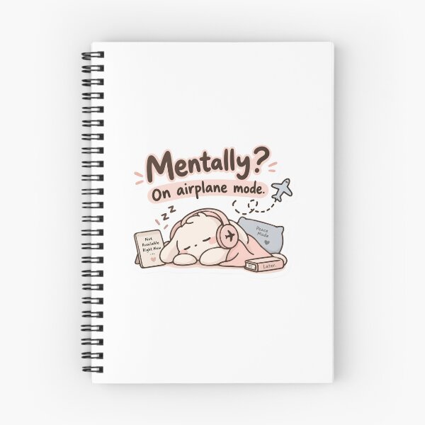 Item preview, Mentally On Airplane Mode  designed and sold by BLOOMVELLE.