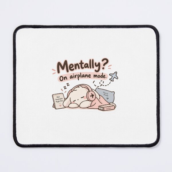 Item preview, Mentally On Airplane Mode designed and sold by BLOOMVELLE.