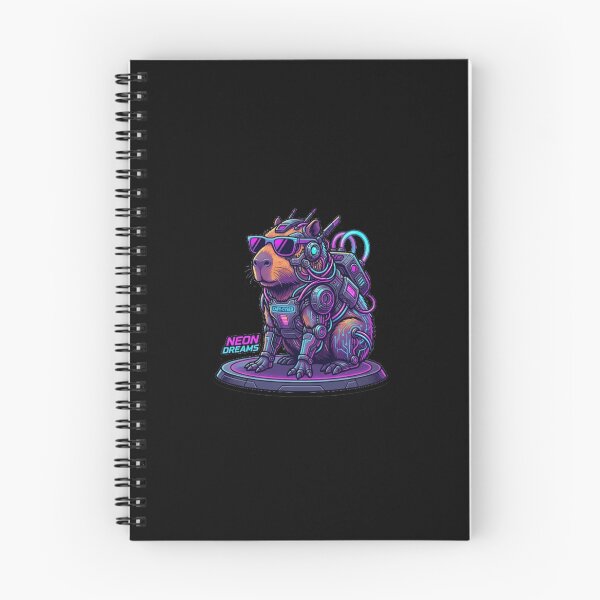 Item preview, Cyberpunk Capybara Neon Dreams | Retro Future Aesthetic designed and sold by Maclaw200d.