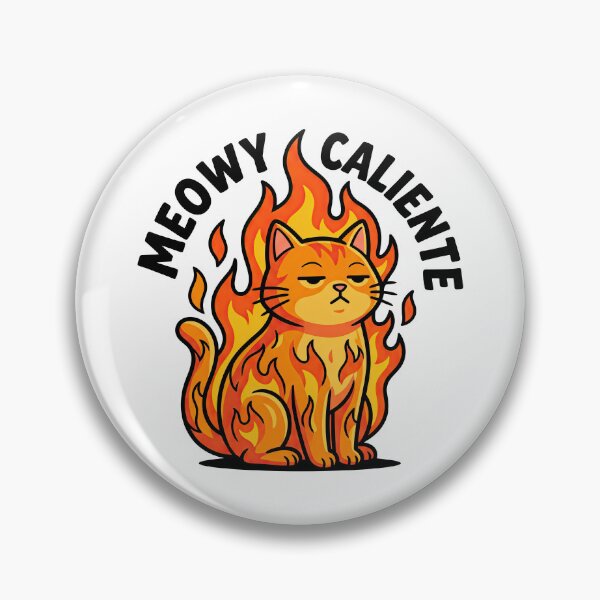 Item preview, Gato llameante Meowy Caliente designed and sold by VFXguy.