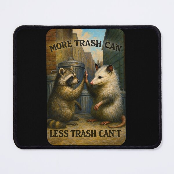 Item preview, More Trash Can, Less Trash Can't: Raccoon and Opossum Friendship designed and sold by abby-thorns.