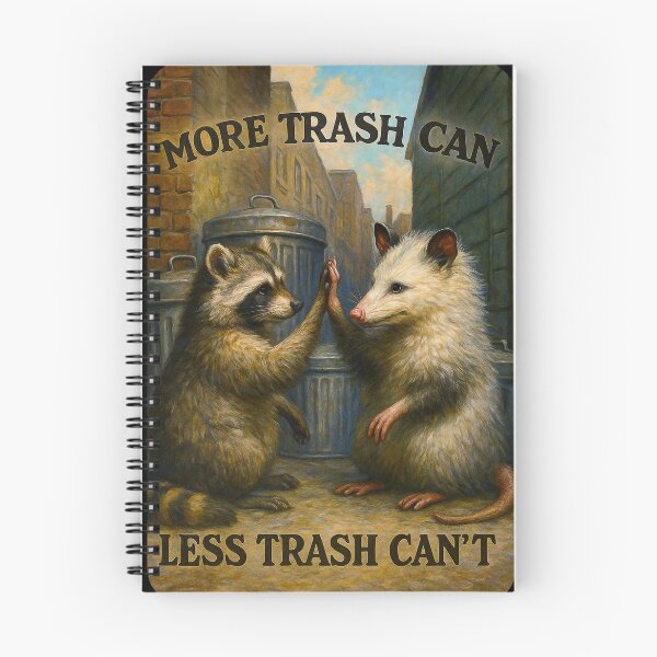 Item preview, More Trash Can, Less Trash Can't: Raccoon and Opossum Friendship designed and sold by abby-thorns.