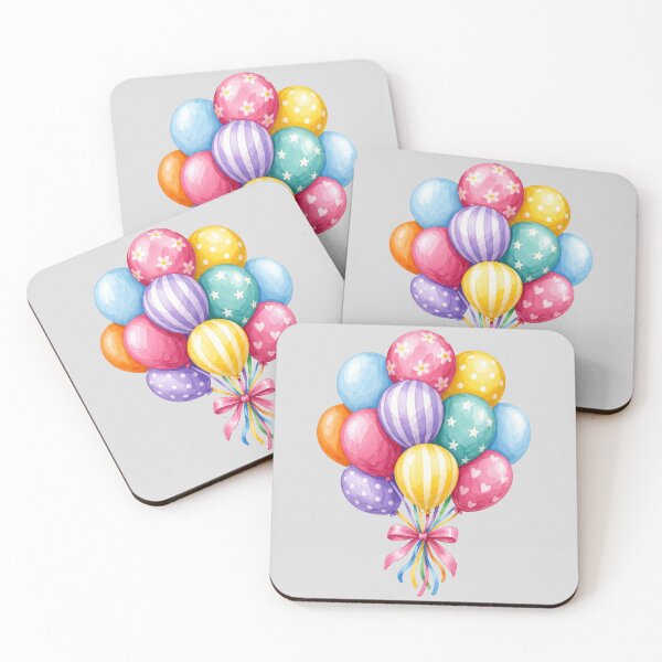 Item preview, Pastel Party Balloon Bunch Art designed and sold by hattie's.