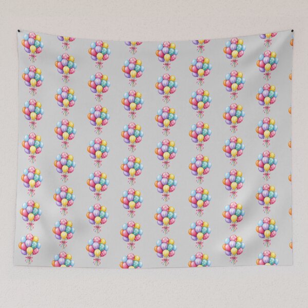 Item preview, Pastel Party Balloon Bunch Art designed and sold by hattie's.