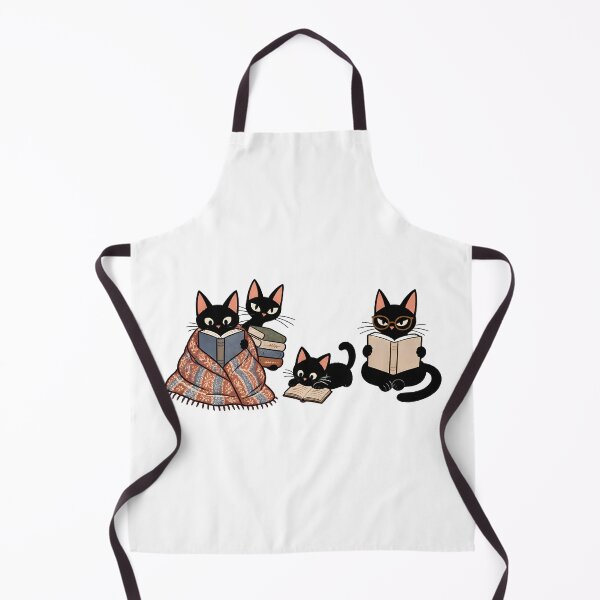 Item preview, Black Cat Book Lover Cozy Vintage Bookish Illustration designed and sold by Artycom.