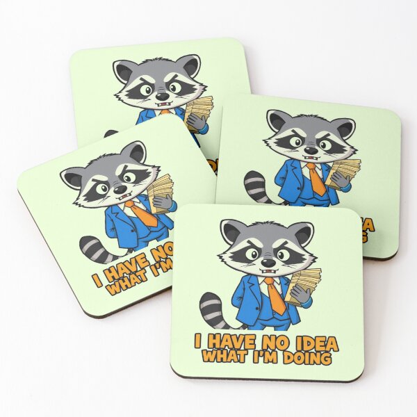 Item preview, I Have No Idea What Im Doing Funny Raccoon Art designed and sold by Fine-Arts-Lab.
