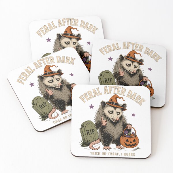 Item preview, Feral After Dark Halloween Opossum Witch Pumpkin designed and sold by calicito.