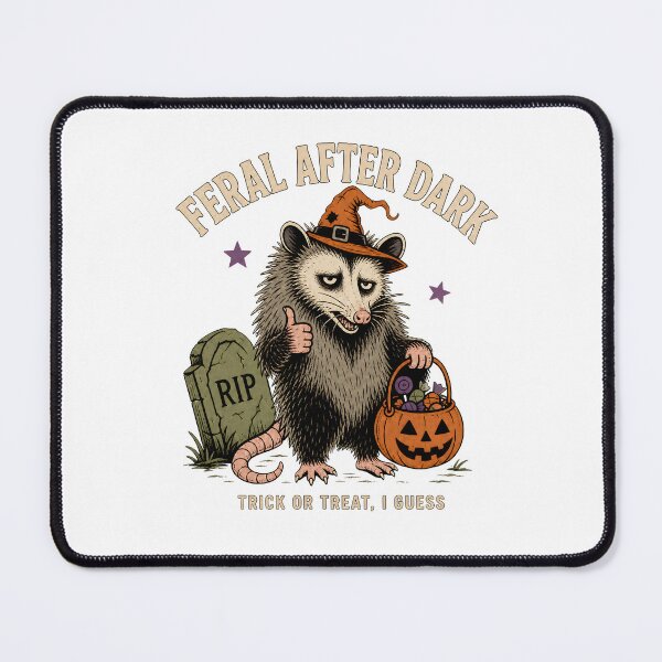 Item preview, Feral After Dark Halloween Opossum Witch Pumpkin designed and sold by calicito.