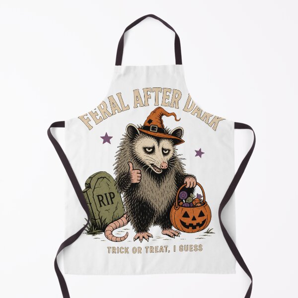 Item preview, Feral After Dark Halloween Opossum Witch Pumpkin designed and sold by calicito.