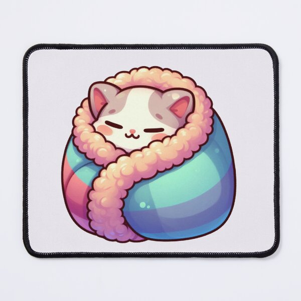 Item preview, Cozy Cat Wrapped in Colorful Blanket Cute Sleeping Kitty designed and sold by Safe Haven Pets.