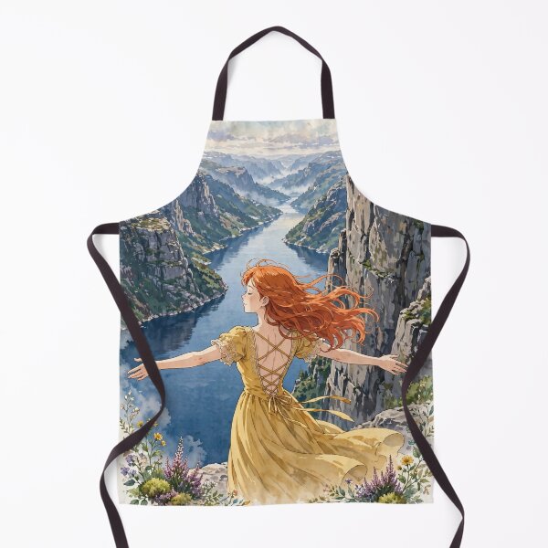 Item preview, Norway Preikestolen Cliff, Fjord,  Redhead Knight Time Traveler  designed and sold by DibujandoPorfa.
