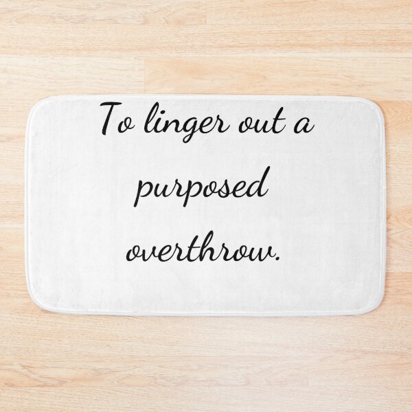 Item preview, “To linger out a purposed overthrow.” - handwriting black designed and sold by ariksworld.