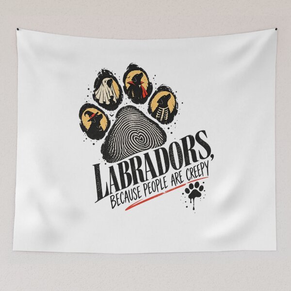 Item preview, Labradors Because People Are Creepy Halloween Dog Costume designed and sold by LASTIQUE-dd.