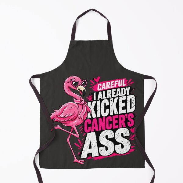 Item preview, Sassy Pink Flamingo Kicked Cancers Ass designed and sold by Lombardino.