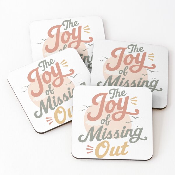 Item preview, The Joy of Missing Out Pastel Typography JOMO Positive Lifestyle designed and sold by HYPNK.