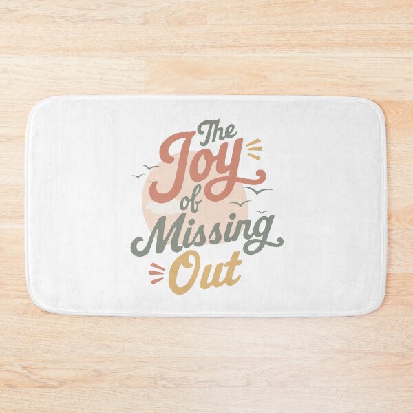 Item preview, The Joy of Missing Out Pastel Typography JOMO Positive Lifestyle designed and sold by HYPNK.