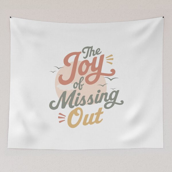 Item preview, The Joy of Missing Out Pastel Typography JOMO Positive Lifestyle designed and sold by HYPNK.