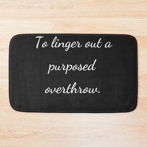 Item preview, “To linger out a purposed overthrow.” - handwriting white designed and sold by ariksworld.