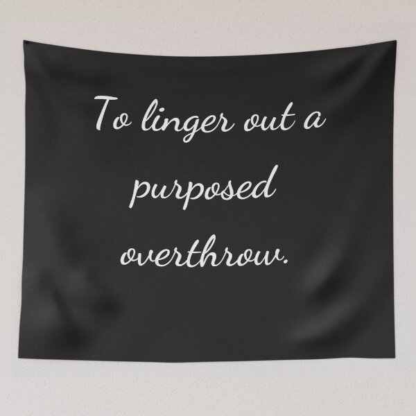Item preview, “To linger out a purposed overthrow.” - handwriting white designed and sold by ariksworld.