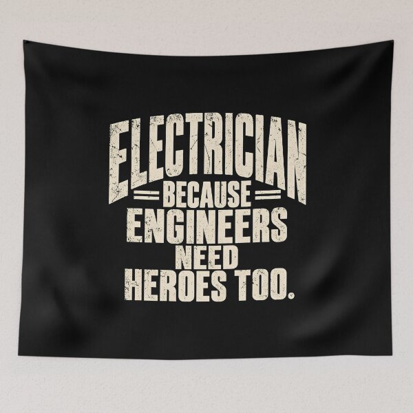 Item preview, Electrician Because Engineers Need Heroes Too  designed and sold by a-turner-paint.