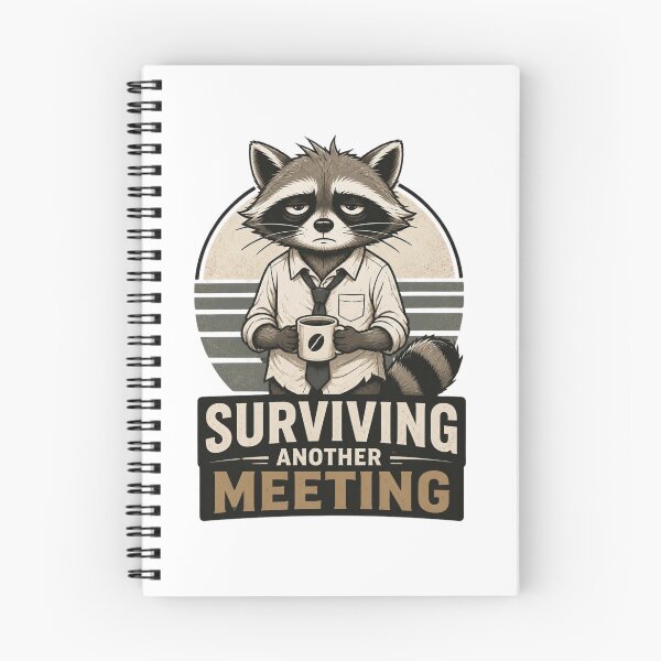 Item preview, Surviving Another Meeting Raccoon designed and sold by RIV9.