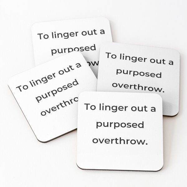 Item preview, “To linger out a purposed overthrow.” - print black designed and sold by ariksworld.