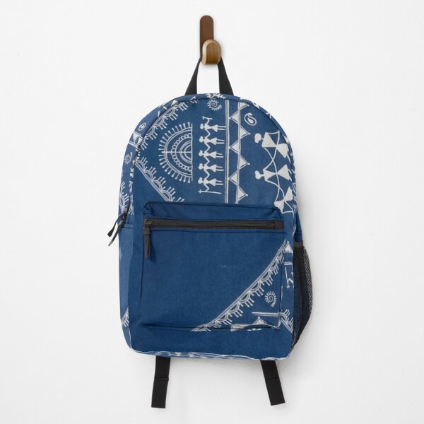 Item preview, Indigo Mandala with Tribal Figures designed and sold by Galaxydesignhub.