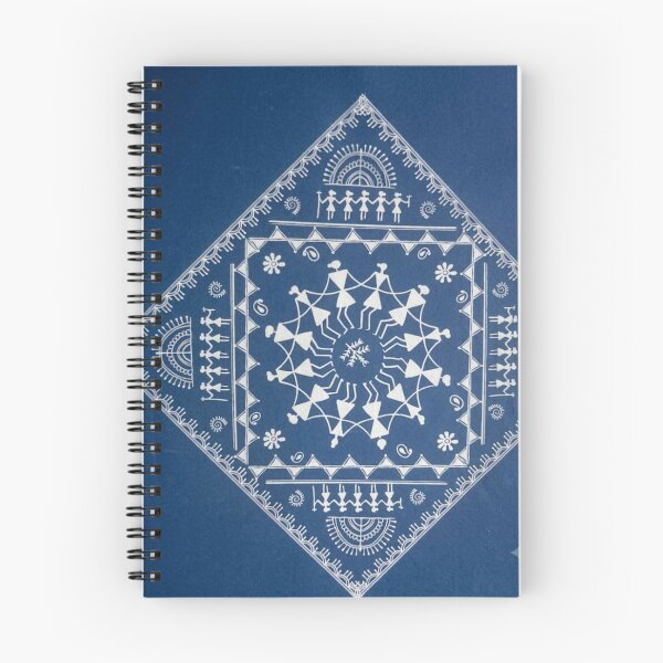 Item preview, Indigo Mandala with Tribal Figures designed and sold by Galaxydesignhub.