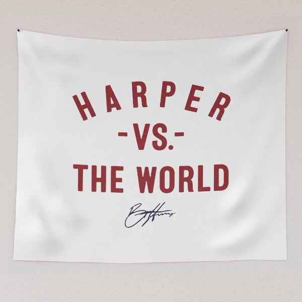 Item preview, Philadelphia Phillies Bryce Harper Vs The World Signature designed and sold by notajojosfan.