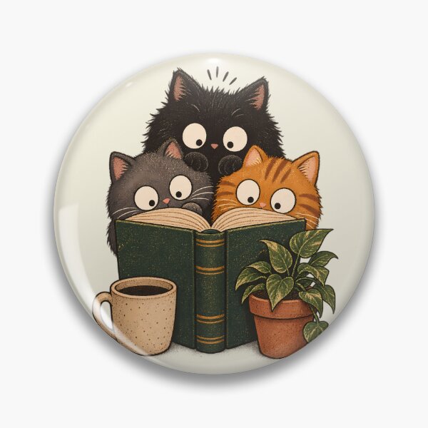 Item preview, Cats Reading  designed and sold by TheSamuraiCat.