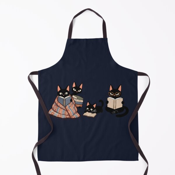 Item preview, Black Cat Book Lover Cozy Vintage Bookish Illustration designed and sold by Artycom.