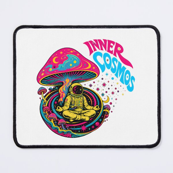 Item preview, Cosmic Astronaut Psychedelic Mushroom Lotus Psychonaut designed and sold by nortowelcomics.
