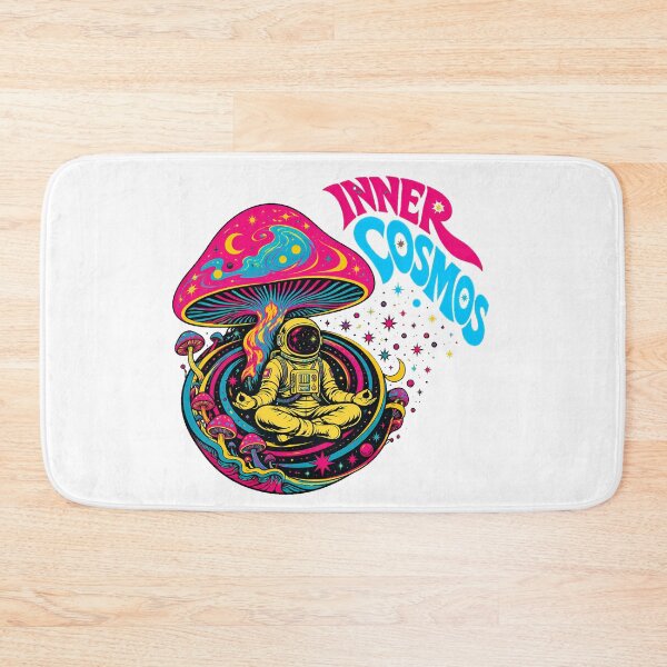 Item preview, Cosmic Astronaut Psychedelic Mushroom Lotus Psychonaut designed and sold by nortowelcomics.