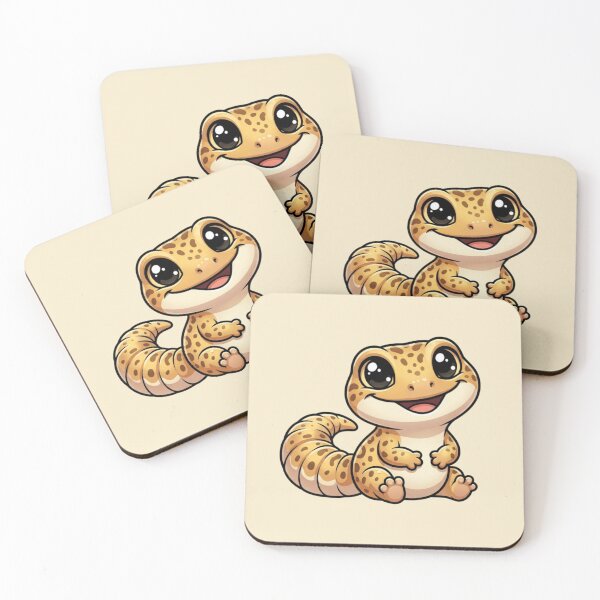 Item preview, Cute Leopard Gecko Sitting Spotted Reptile Kawaii Lizard designed and sold by Safe Haven Pets.
