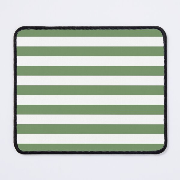 Item preview, Horizontal stripes in jade green and white designed and sold by RishabhArts1.