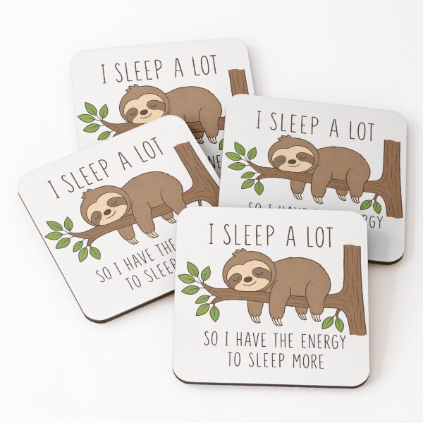 Item preview, I Sleep A Lot Sloth designed and sold by TshirtsOnline-.