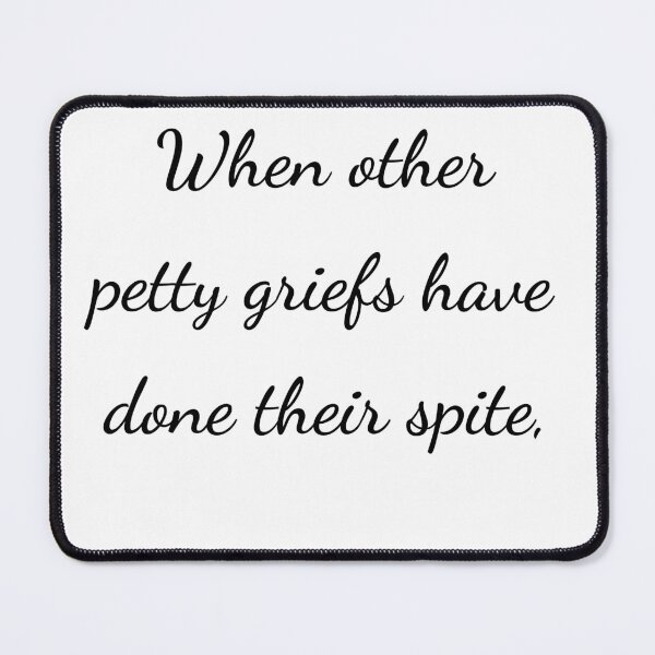 Item preview, “When other petty griefs have done their spite,” - handwriting black designed and sold by ariksworld.