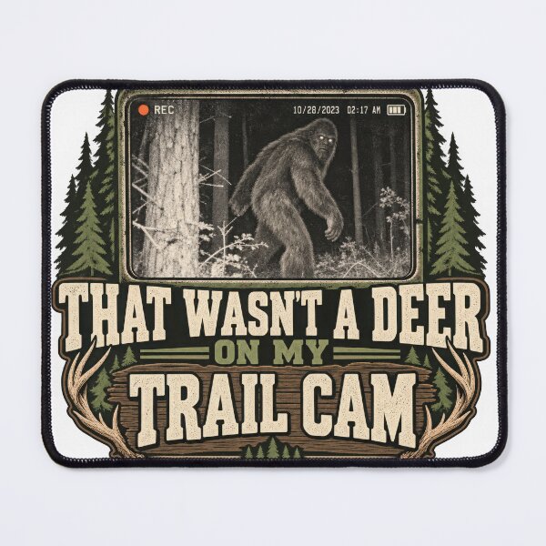 Item preview, Bigfoot Trail Cam Forest Sighting designed and sold by Offbeat Atlas.