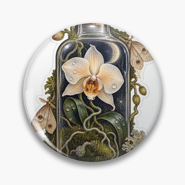 Item preview, Moonlit Orchid Apothecary Sticker designed and sold by Mahdi Hammoud.