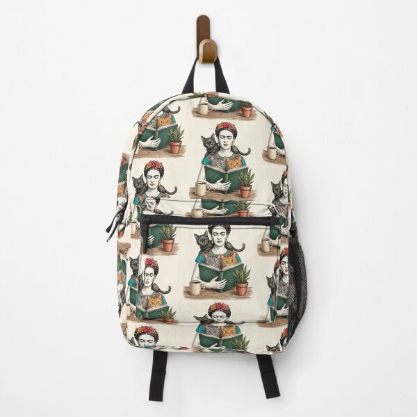 Item preview,  Frida Kahlo Reading  Book Cats designed and sold by TeeARTHY.