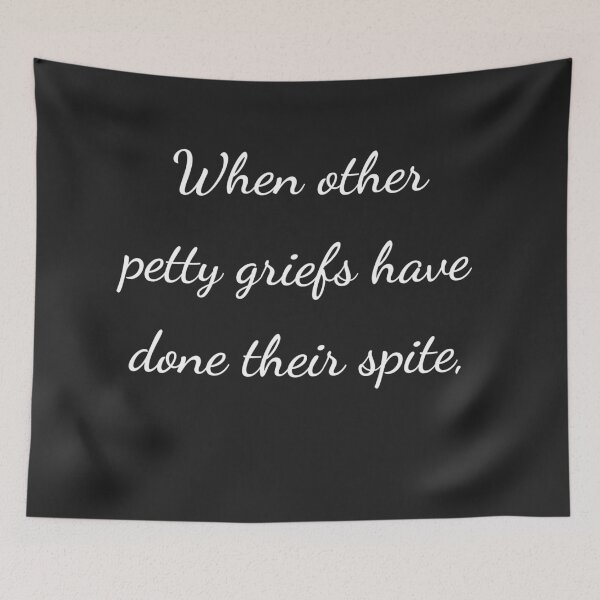 Item preview, “When other petty griefs have done their spite,” - handwriting white designed and sold by ariksworld.