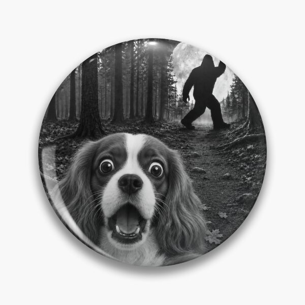 Item preview, Cavalier King Charles Spaniel Selfie Bigfoot Rock and Roll  designed and sold by HarinDonreka.