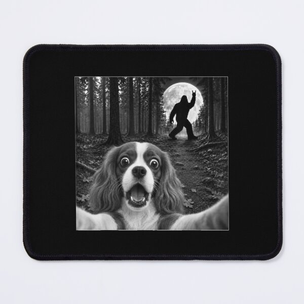 Item preview, Cavalier King Charles Spaniel Selfie Bigfoot Rock and Roll designed and sold by HarinDonreka.