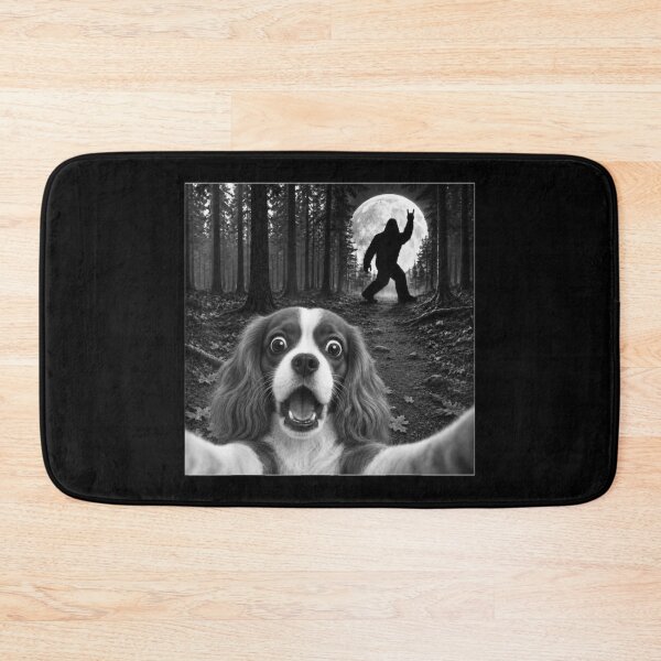 Item preview, Cavalier King Charles Spaniel Selfie Bigfoot Rock and Roll  designed and sold by HarinDonreka.