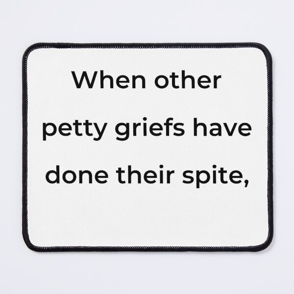 Item preview, “When other petty griefs have done their spite,” - print black designed and sold by ariksworld.